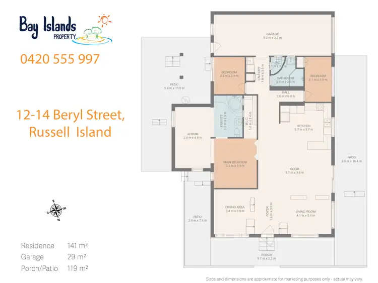 Floorplan of Homely house listing, 12-14 Beryl Street, Russell Island QLD 4184