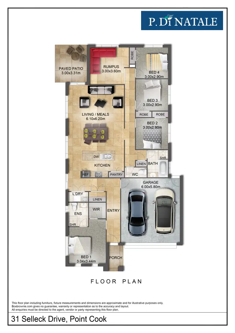 Floorplan of Homely house listing, 31 Selleck Drive, Point Cook VIC 3030