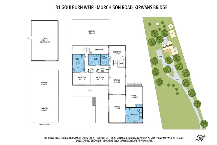 Floorplan of Homely house listing, 31 Goulburn Weir-murchison Rd, Kirwans Bridge VIC 3608