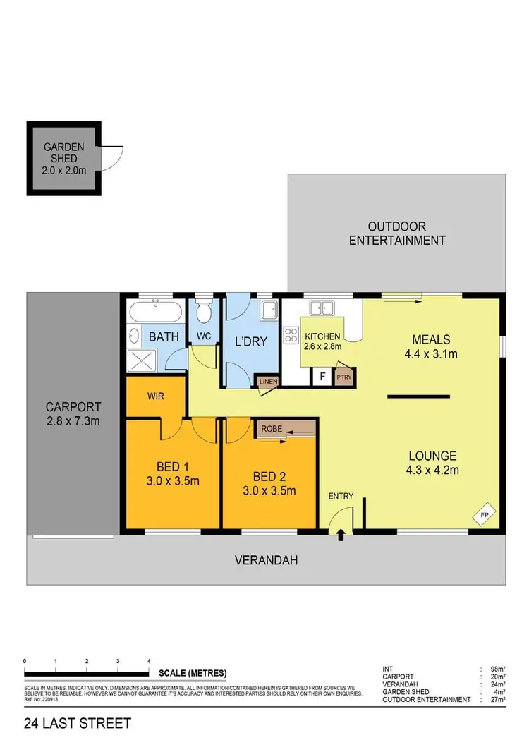 Floorplan of Homely townhouse listing, 24 Last Street, Heathcote VIC 3523