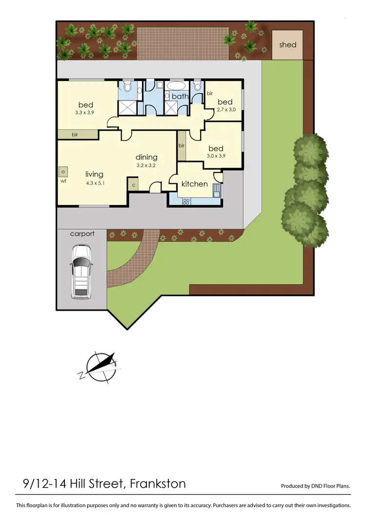 Floorplan of Homely unit listing, 9/12-14 Hill Street, Frankston VIC 3199