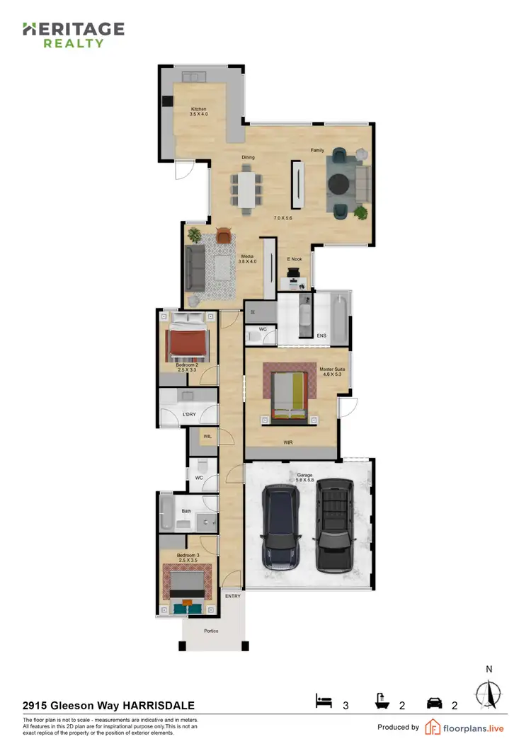 Floorplan of Homely house listing, 9 Gleeson Way, Harrisdale WA 6112