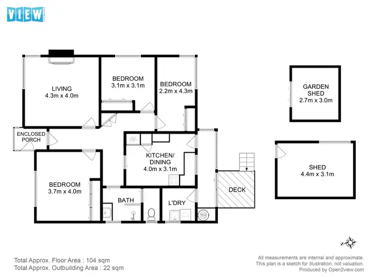 Floorplan of Homely house listing, 5 Ash Street, Lutana TAS 7009
