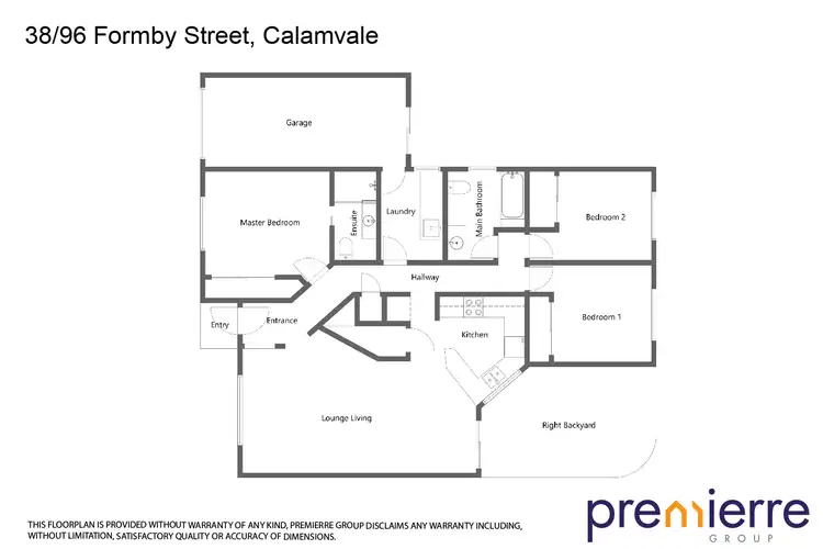 Floorplan of Homely townhouse listing, 38/96 Formby Street, Calamvale QLD 4116