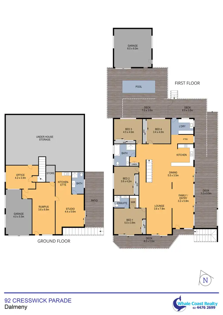 Floorplan of Homely house listing, 92 Cresswick Parade, Dalmeny NSW 2546