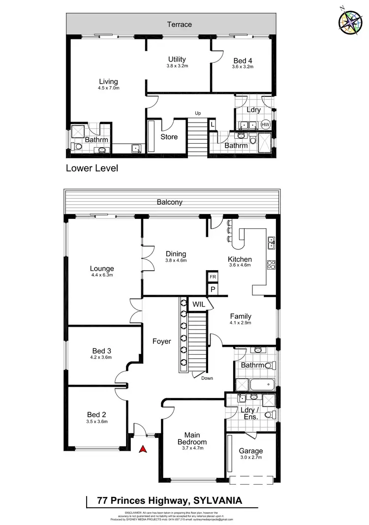 Floorplan of Homely house listing, 77 Princes Highway, Sylvania NSW 2224