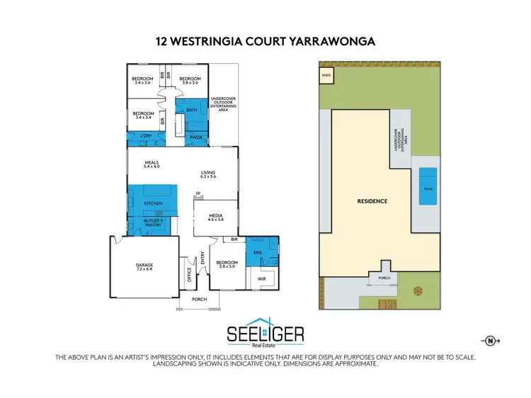 Floorplan of Homely house listing, 12 Westringia Court, Yarrawonga VIC 3730