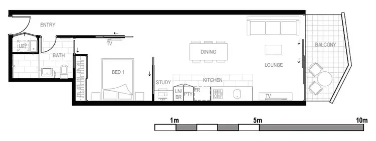Floorplan of Homely apartment listing, 210/60 Doggett Street, Newstead QLD 4006