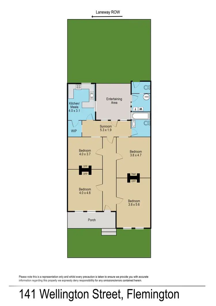 Floorplan of Homely house listing, 141 Wellington Street, Flemington VIC 3031