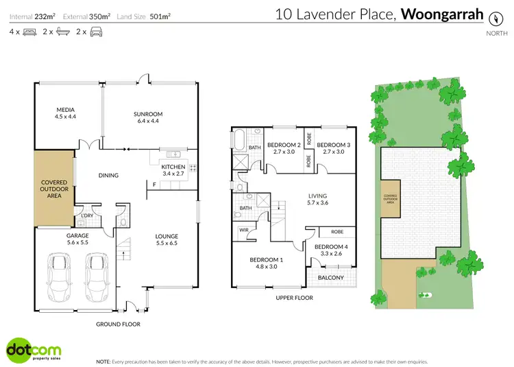 Floorplan of Homely house listing, 10 Lavender Place, Woongarrah NSW 2259