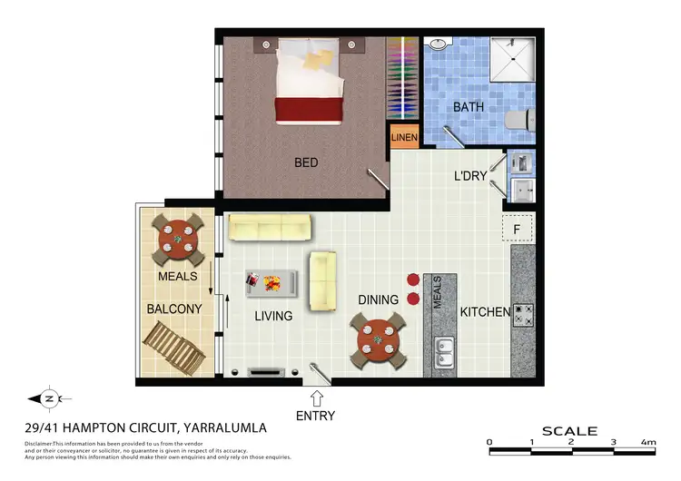 Floorplan of Homely apartment listing, 29/41 Hampton Circuit, Yarralumla ACT 2600