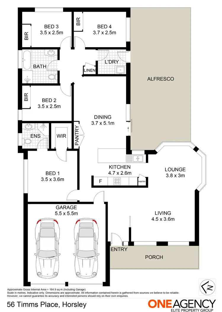 Floorplan of Homely house listing, 56 Timms Place, Horsley NSW 2530