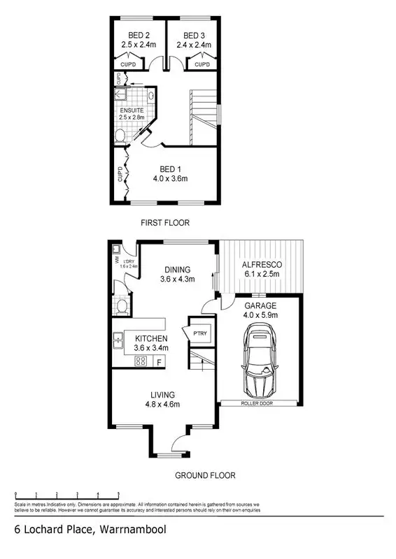 Floorplan of Homely townhouse listing, 3 Loch Ard Place, Warrnambool VIC 3280