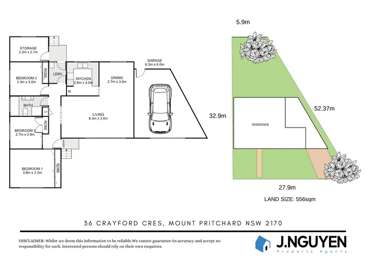 Floorplan of Homely house listing, 36 Crayford Crescent, Mount Pritchard NSW 2170