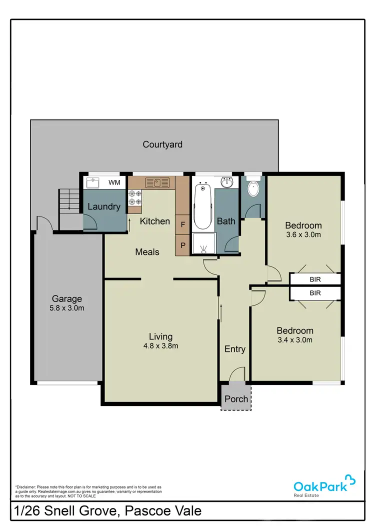 Floorplan of Homely unit listing, 1/26 Snell Grove, Pascoe Vale VIC 3044