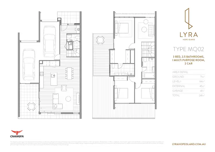 Floorplan of Homely townhouse listing, 30/206 Marina Quays Boulevard, Hope Island QLD 4212