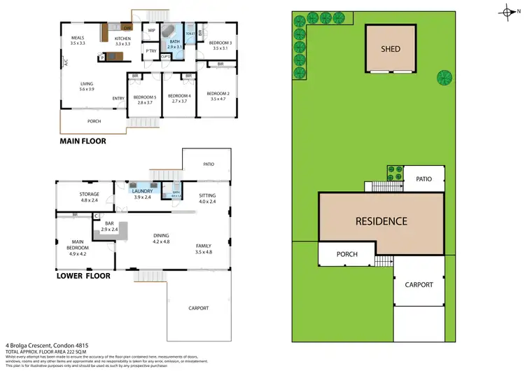Floorplan of Homely house listing, 4 Brolga Crescent, Condon QLD 4815