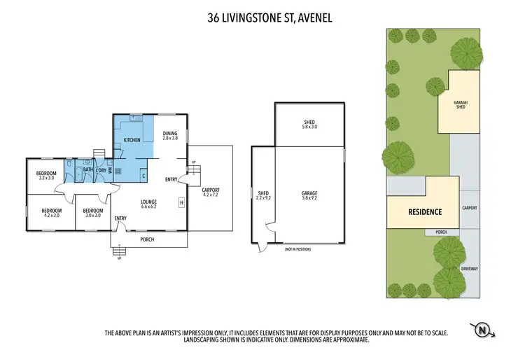 Floorplan of Homely house listing, 36 Livingstone Street, Avenel VIC 3664