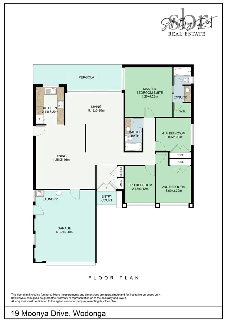 Floorplan of Homely house listing, 19 MOONYA DRIVE, Wodonga VIC 3690