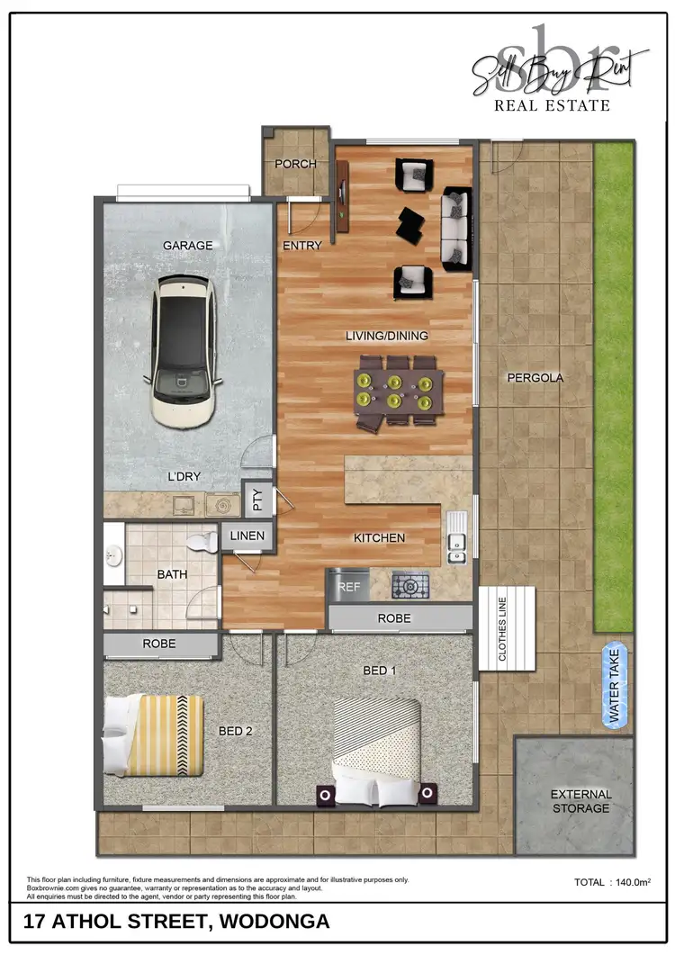 Floorplan of Homely townhouse listing, 17 ATHOL STREET, Wodonga VIC 3690