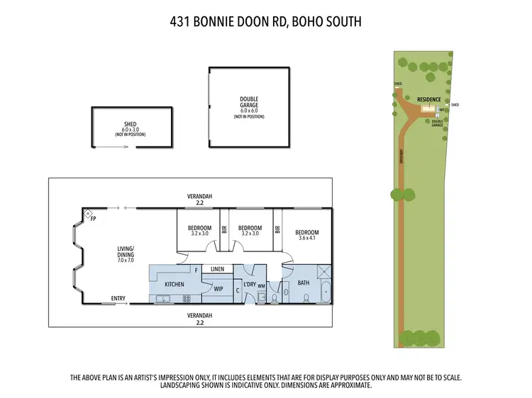 Floorplan of Homely rural property listing, 431 Bonnie Doon Road Boho South, Strathbogie VIC 3666