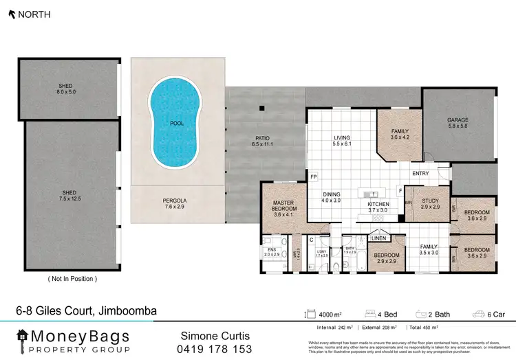 Floorplan of Homely house listing, 6-8 Giles Court, Jimboomba QLD 4280