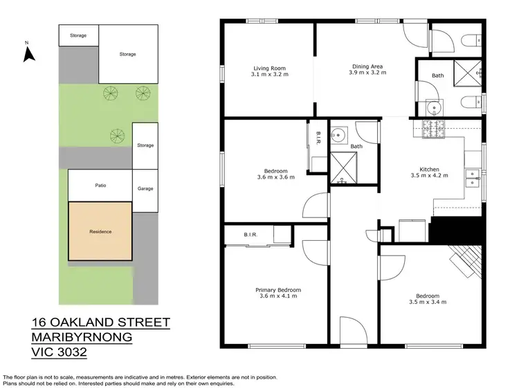 Floorplan of Homely house listing, 16 Oakland Street, Maribyrnong VIC 3032