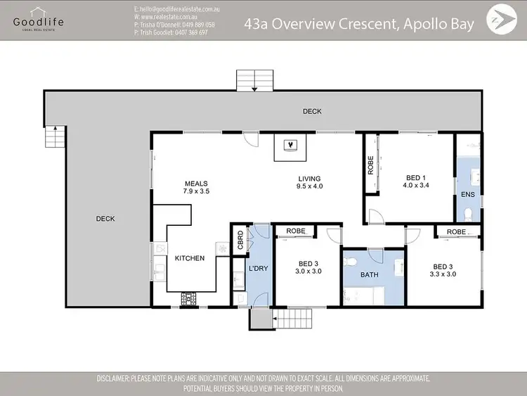 Floorplan of Homely house listing, 43A Overview Crescent, Apollo Bay VIC 3233