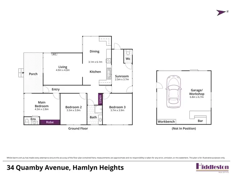 Floorplan of Homely house listing, 34 Quamby Avenue, Hamlyn Heights VIC 3215
