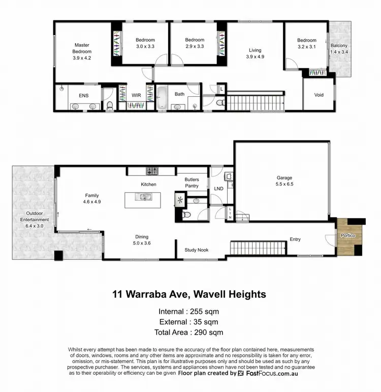 Floorplan of Homely house listing, 11 Warraba Avenue, Wavell Heights QLD 4012