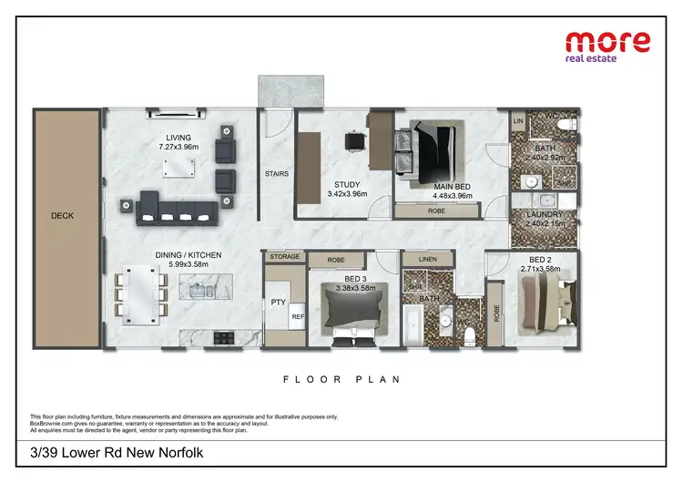 Floorplan of Homely townhouse listing, 3./39 Lower Road, New Norfolk TAS 7140