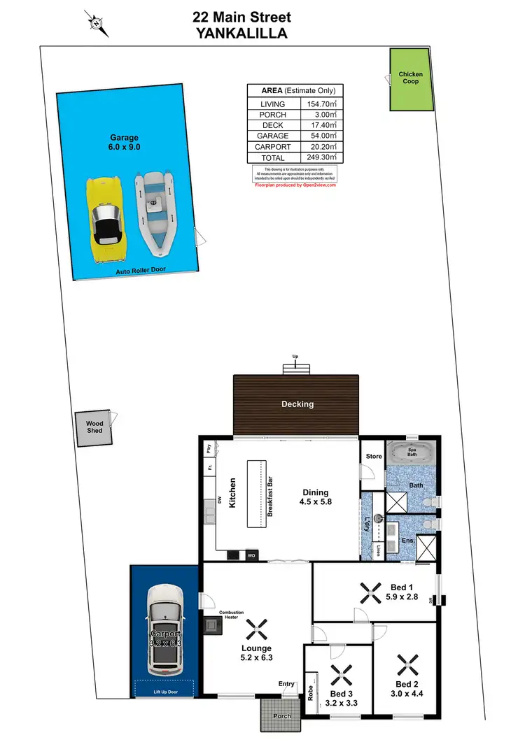 Floorplan of Homely house listing, 22 Main Street, Yankalilla SA 5203