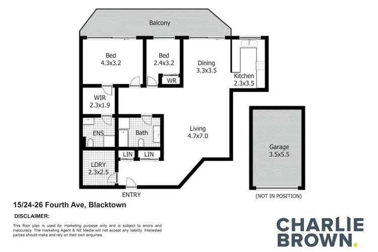 Floorplan of Homely apartment listing, 15/24-26 Fourth Avenue, Blacktown NSW 2148