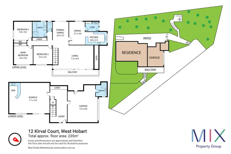 Floorplan of Homely house listing, 12 Kirval Court, West Hobart TAS 7000