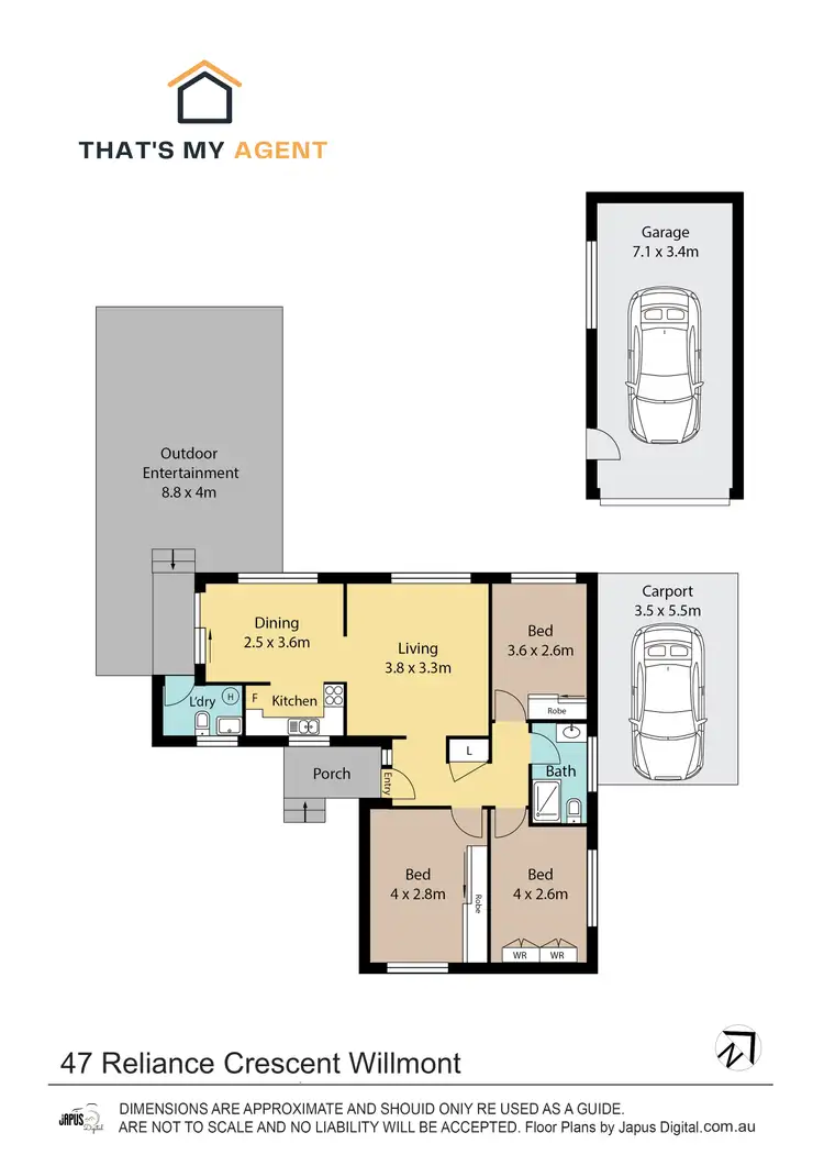 Floorplan of Homely house listing, 47 Reliance Crescent, Willmot NSW 2770