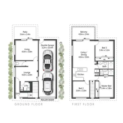 Floorplan of Homely townhouse listing, 51/59 Mary Street, Kingston QLD 4114