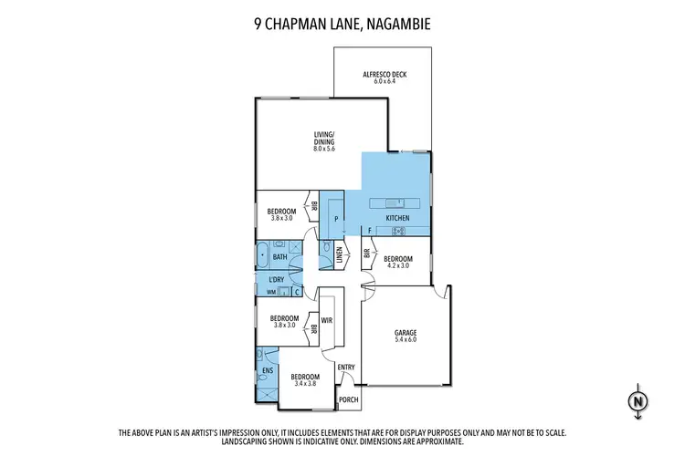 Floorplan of Homely house listing, 9 Chapman Lane, Nagambie VIC 3608