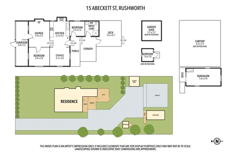 Floorplan of Homely house listing, 15 Abeckett Street, Rushworth VIC 3612