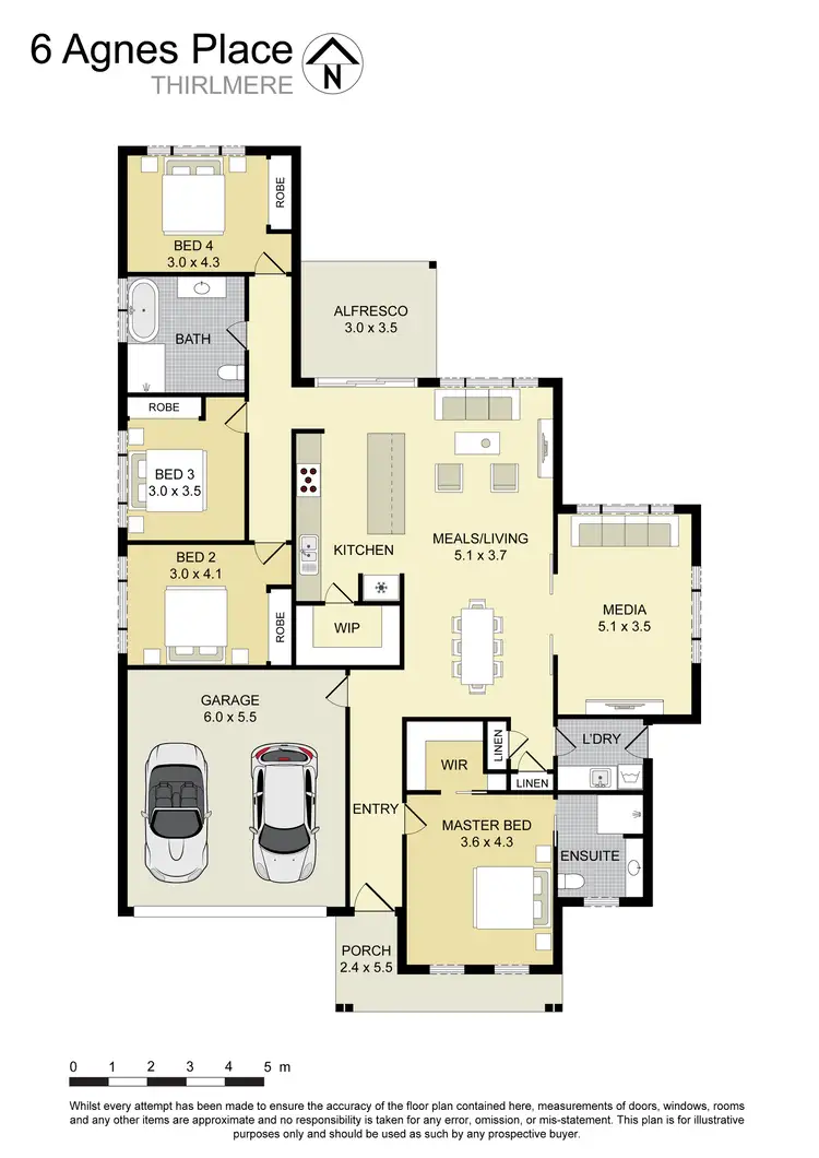 Floorplan of Homely house listing, 6 Agnes Place, Thirlmere NSW 2572