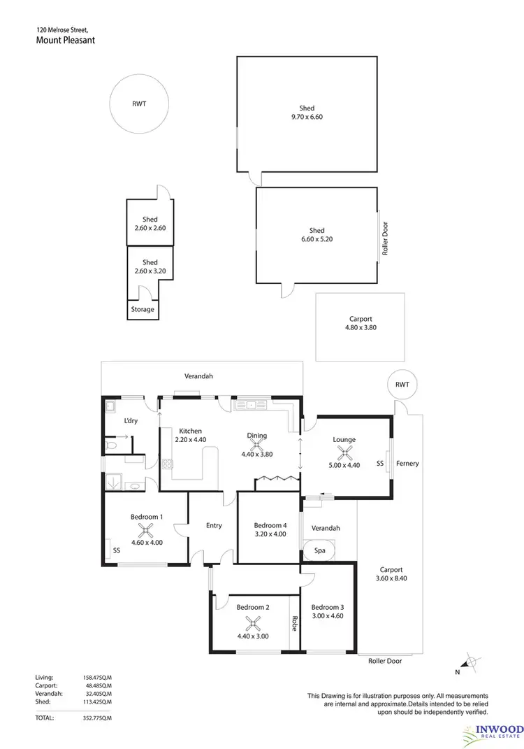 Floorplan of Homely house listing, 120 Melrose Street, Mount Pleasant SA 5235