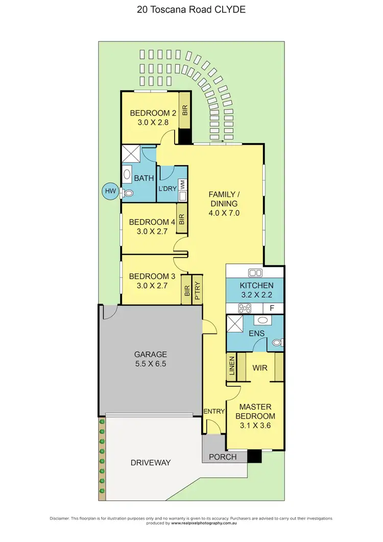 Floorplan of Homely house listing, 20 Toscana Road, Clyde VIC 3978