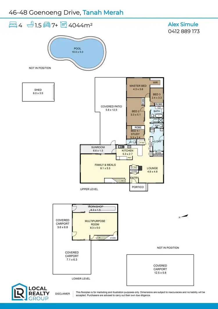 Floorplan of Homely house listing, 46-48 Goenoeng Drive, Tanah Merah QLD 4128