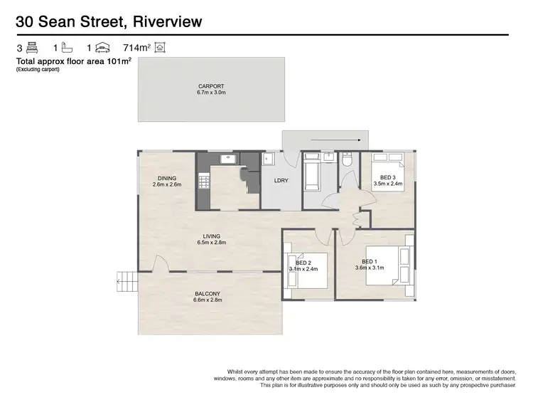 Floorplan of Homely house listing, 30 Sean Street, Riverview QLD 4303