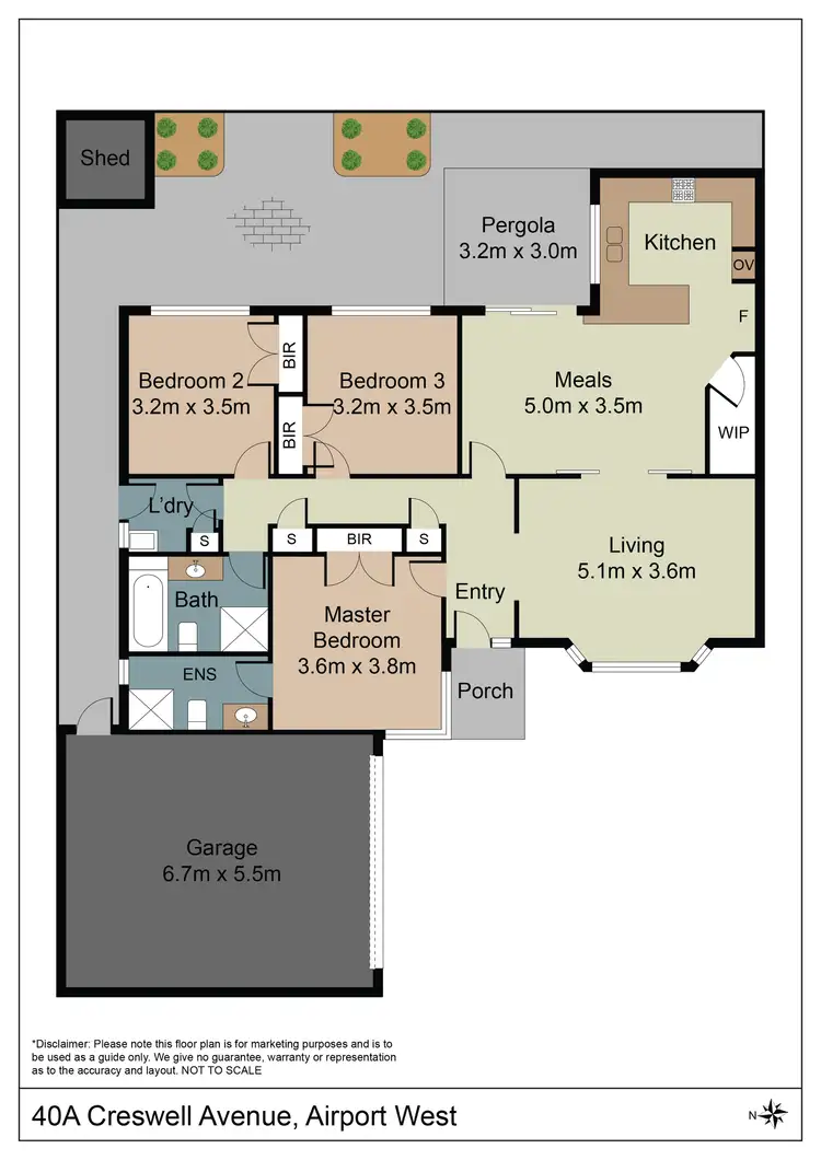 Floorplan of Homely unit listing, 40A Creswell Avenue, Airport West VIC 3042