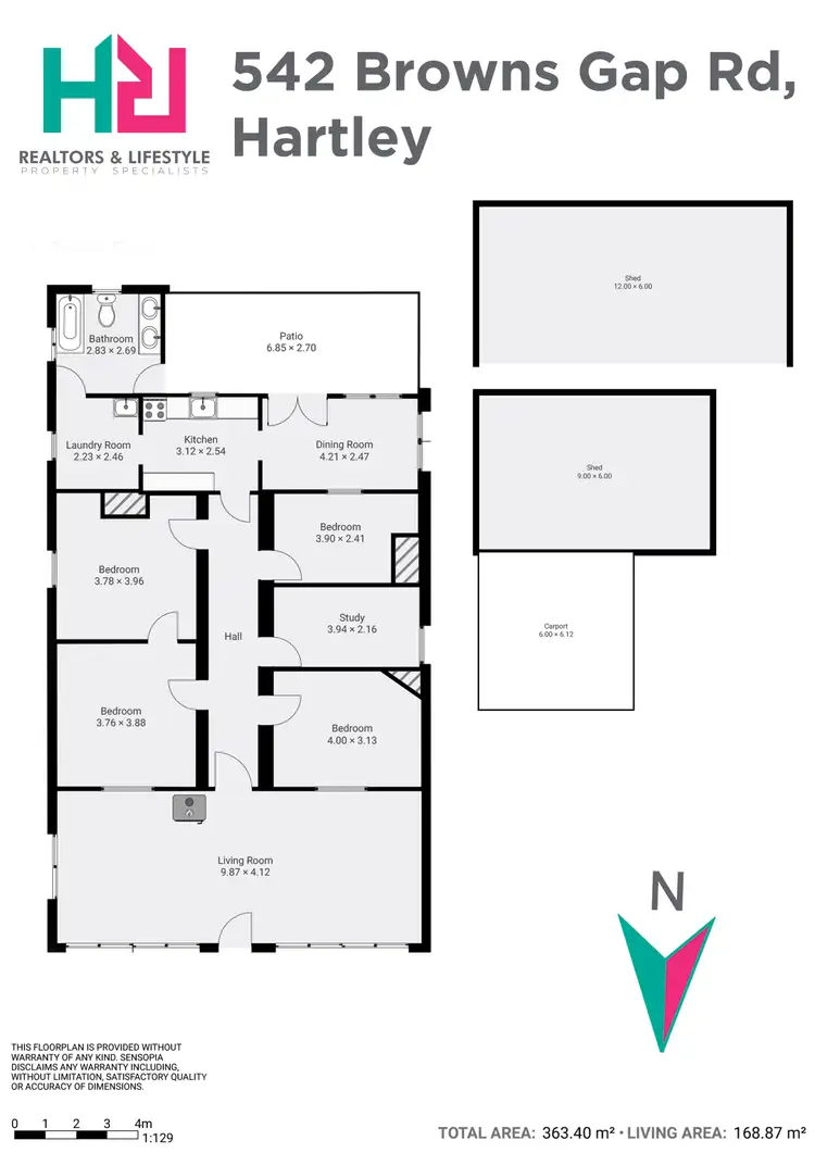 Floorplan of Homely rural property listing, 542 Browns Gap Road, Hartley NSW 2790