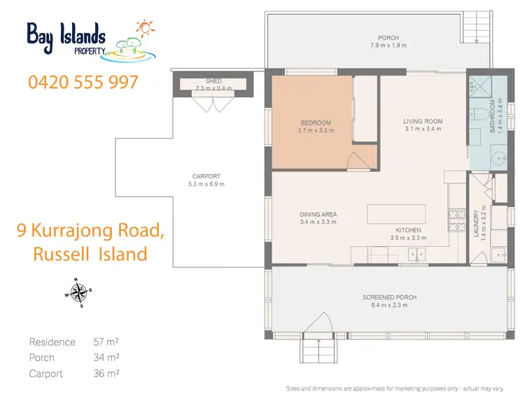 Floorplan of Homely house listing, 9 Kurrajong Road, Russell Island QLD 4184