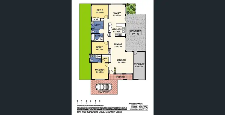 Floorplan of Homely semi-detached listing, 1/30 Karawatha Drive, Mountain Creek QLD 4557