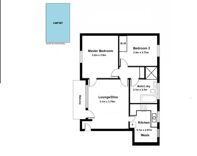 Floorplan of Homely unit listing, 12/173 Cross Road, Westbourne Park SA 5041