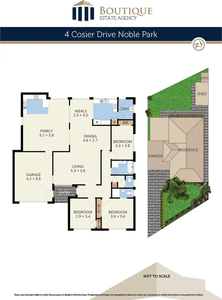 Floorplan of Homely house listing, 4 Cosier Drive, Noble Park VIC 3174