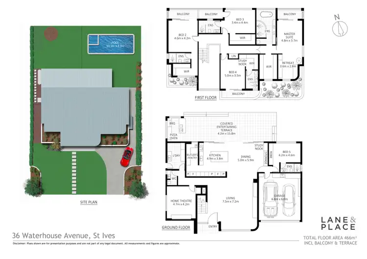 Floorplan of Homely house listing, 36 Waterhouse Ave, St Ives NSW 2075